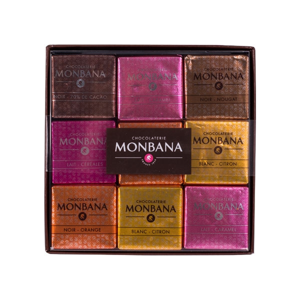 Набор из восемнадцати ароматов конфет Monbana не требует затрат, а вкуса и радости много